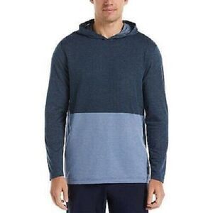 PGA TOUR Mens Lightweight Hoodie Shirt Long Sleeve Insignia Blue Size Small